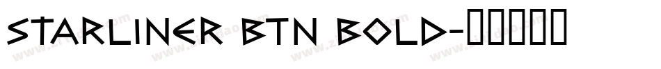 Starliner BTN Bold字体转换